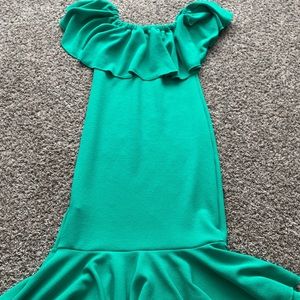 Green LuLaRoe dress